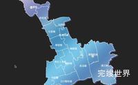 echarts上海市闵行区地图局部颜色渐变实例